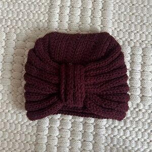 Aldo Deep Red Knit Headband